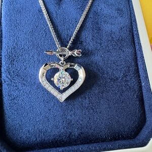 ❤️Valentine's Day❤️  Moissanite Over 1 carat total weight Heart & Arrow Necklace
